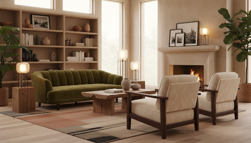 Nệm lót ghế sofa bọc da và vải cao cấp